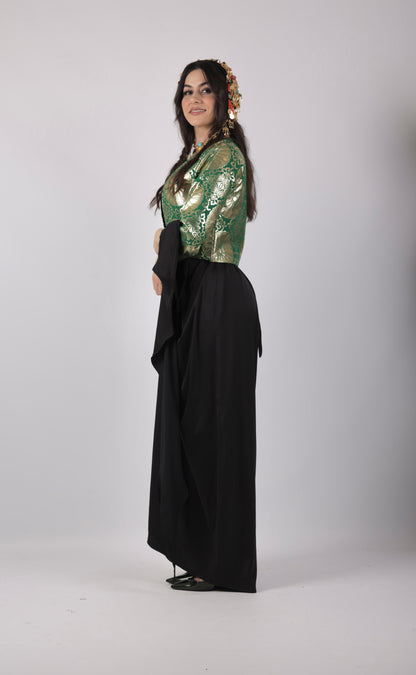 Green Salte - vest with Arms Kuwaiti - ( only one item )