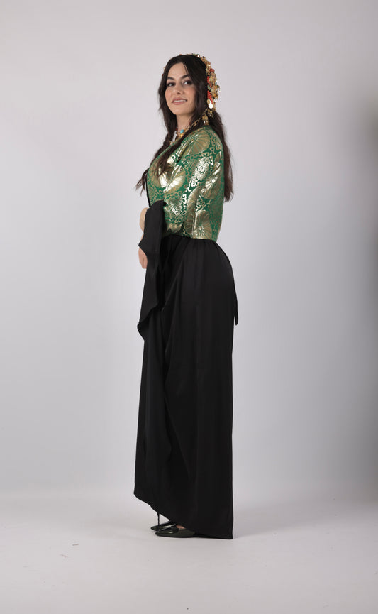 Green Salte - vest with Arms Kuwaiti - ( only one item )