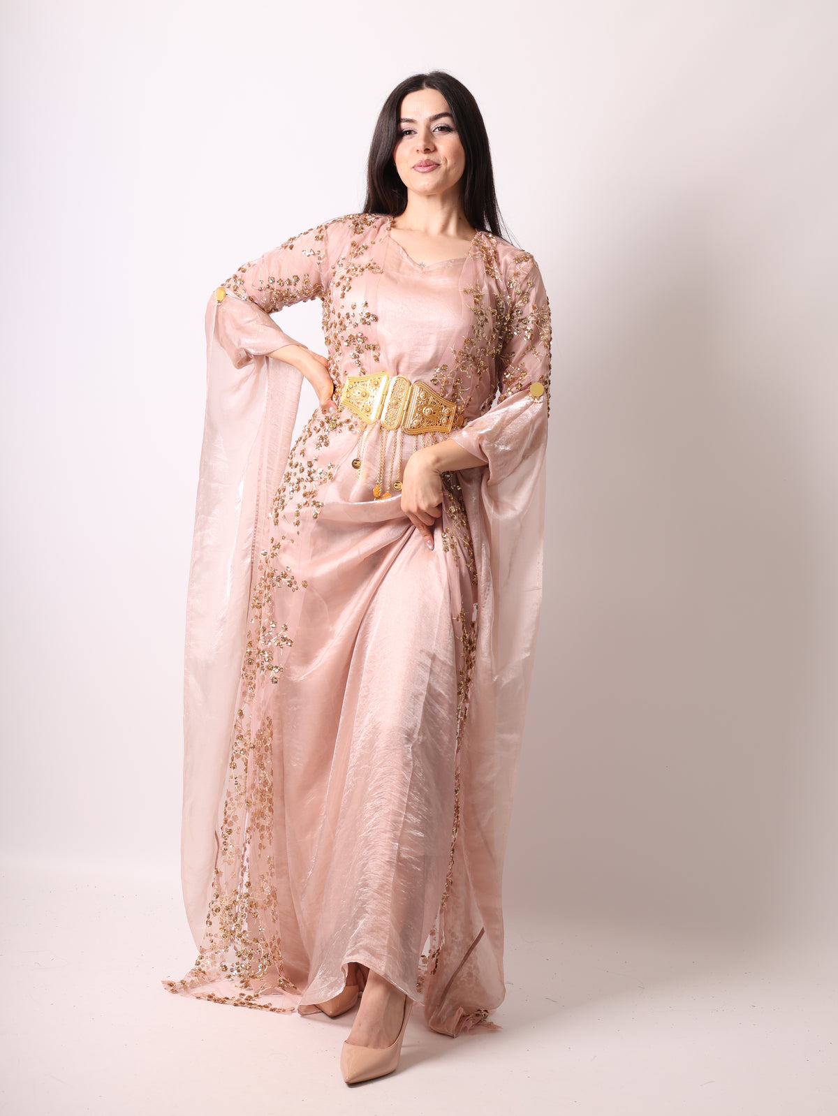 Shkofa– Rose Gold -Kurdish Dress 4  Brown