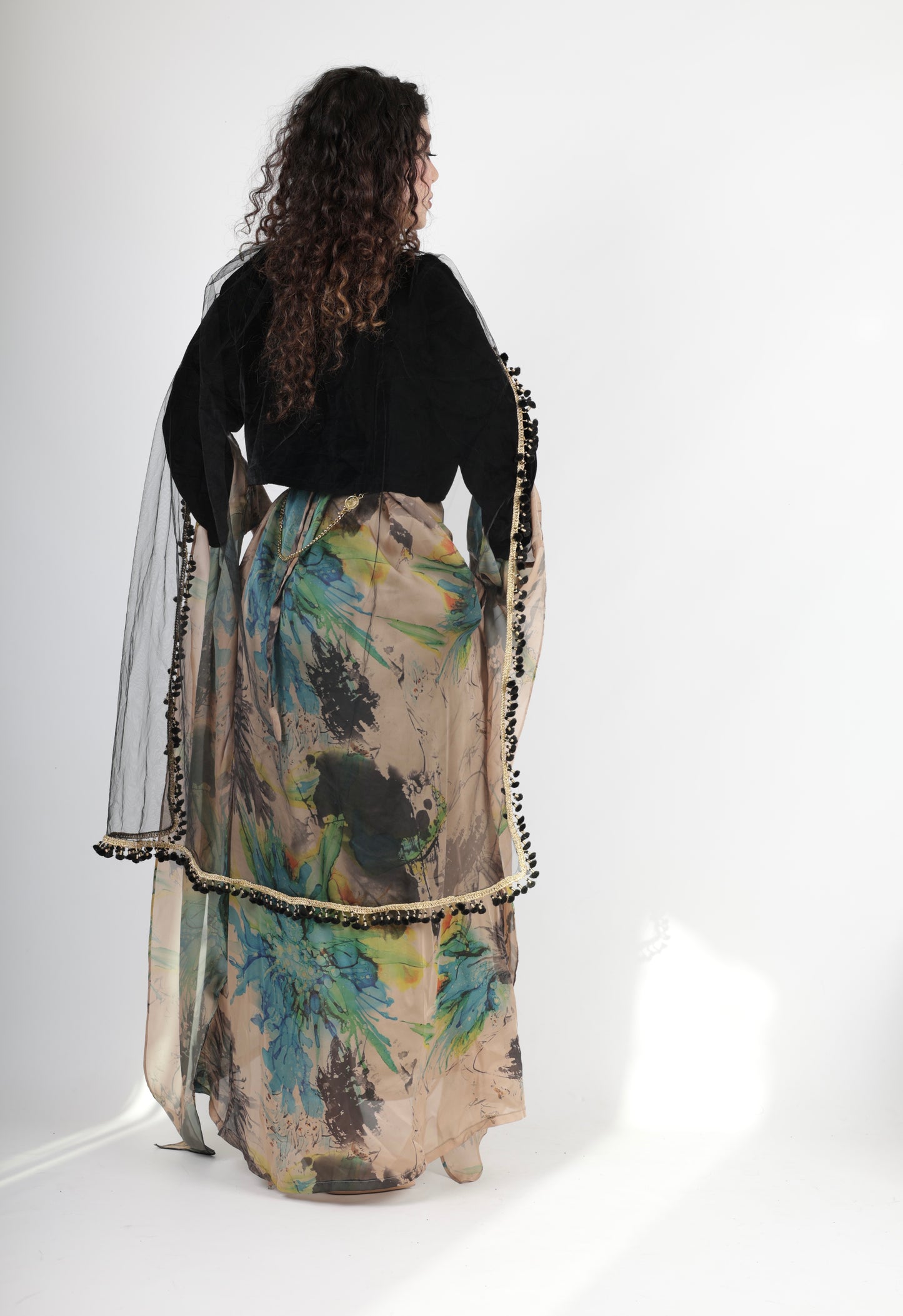 Awrang Kurdish Dress complete with Velvet Salte