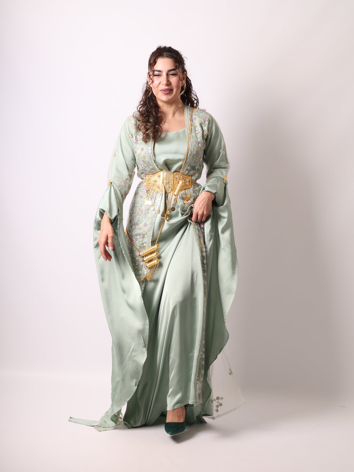 Soma Kurdish Dress Light Green