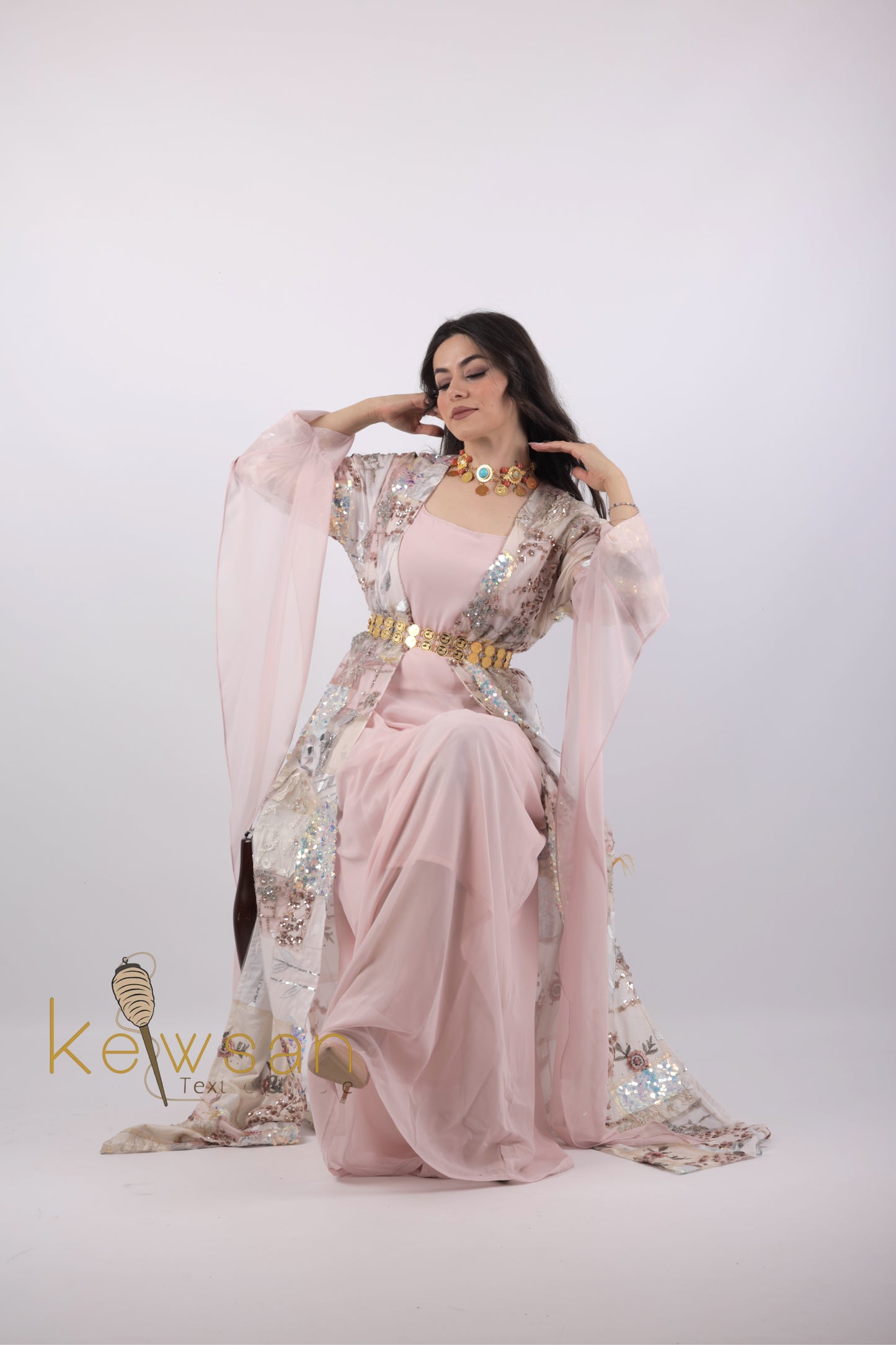 Beyan Eco Collection ژینگە کالکشن includes Belt and Arm pin Shamaran collection