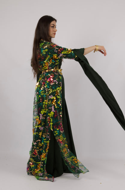 Gulan Dark GreenKewsan textile and more Kurdish women, Kurdish clothes, Kurdische kleider