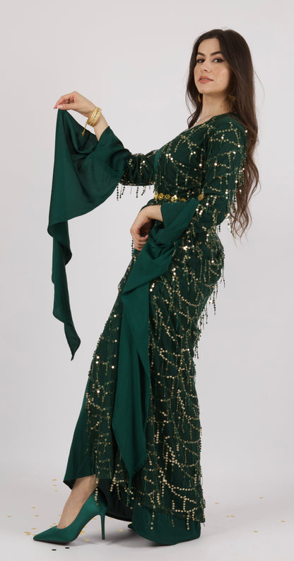 Larzane Dark GreenKewsan textile and more Kurdish women, Kurdish clothes, Kurdische kleider