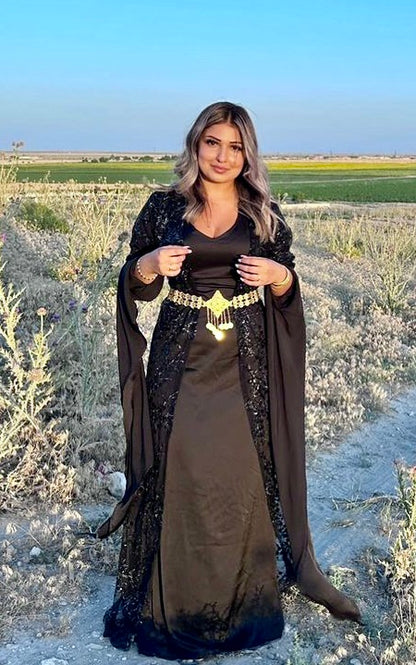 Black shkofaKewsan textile and more Kurdish women, Kurdish clothes, Kurdische kleider