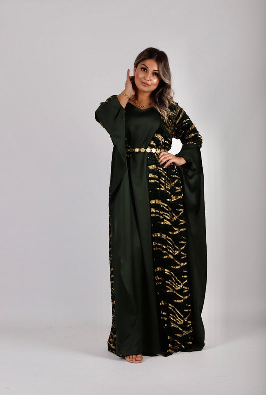 Dark Green Lux Kurdish Set