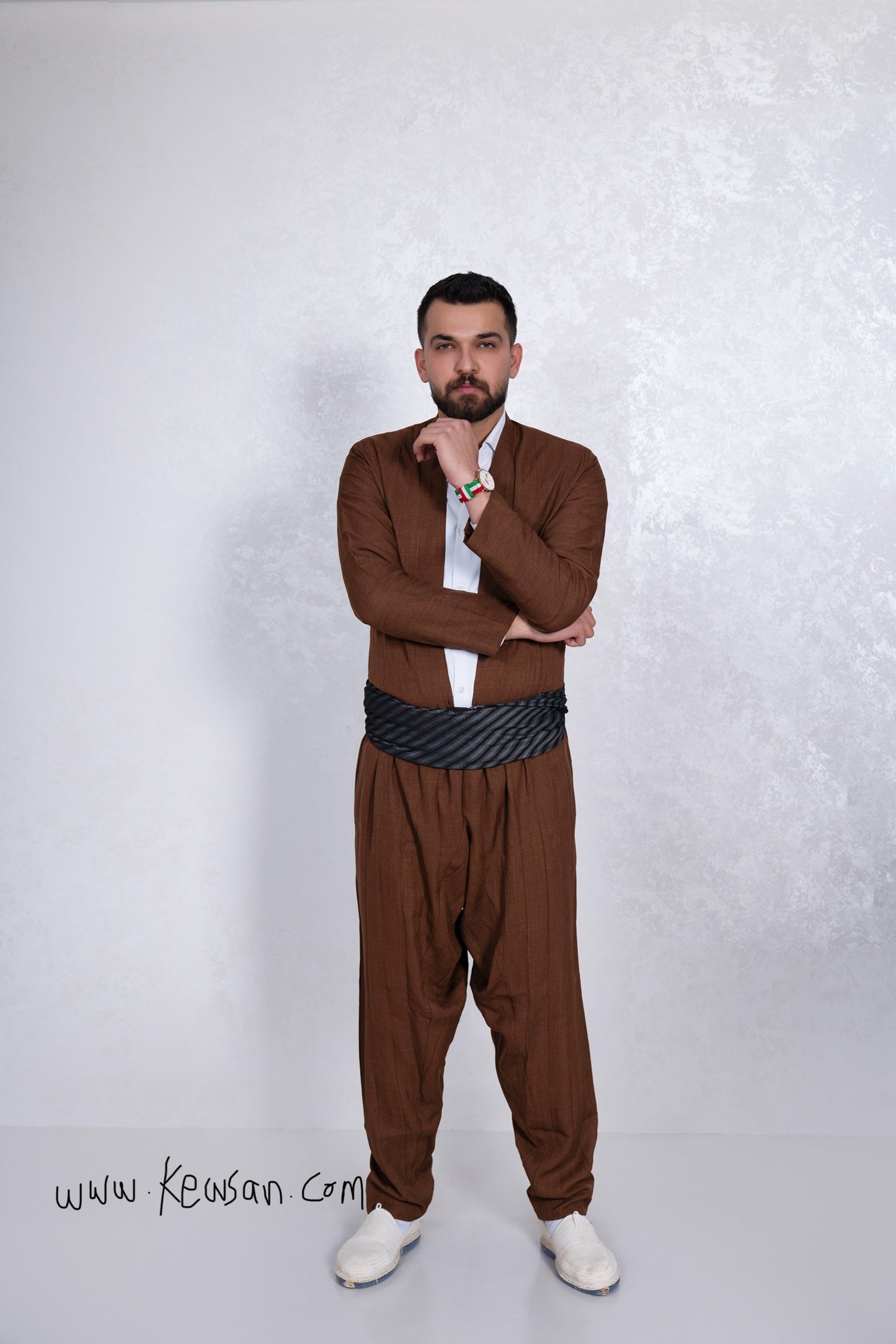 Hawraman Collection Brown | Traditional Kurdish Outfit for Men (Polyester) | Jli Kurdi | Shal u Shapik Kurdish Clothes by Kewsan Hawraman Collection Brown | Traditional Kurdish Outfit for Men (Polyester) | Jli Kurdi | Shal u Shapik Kurdish Clothes by Kewsan