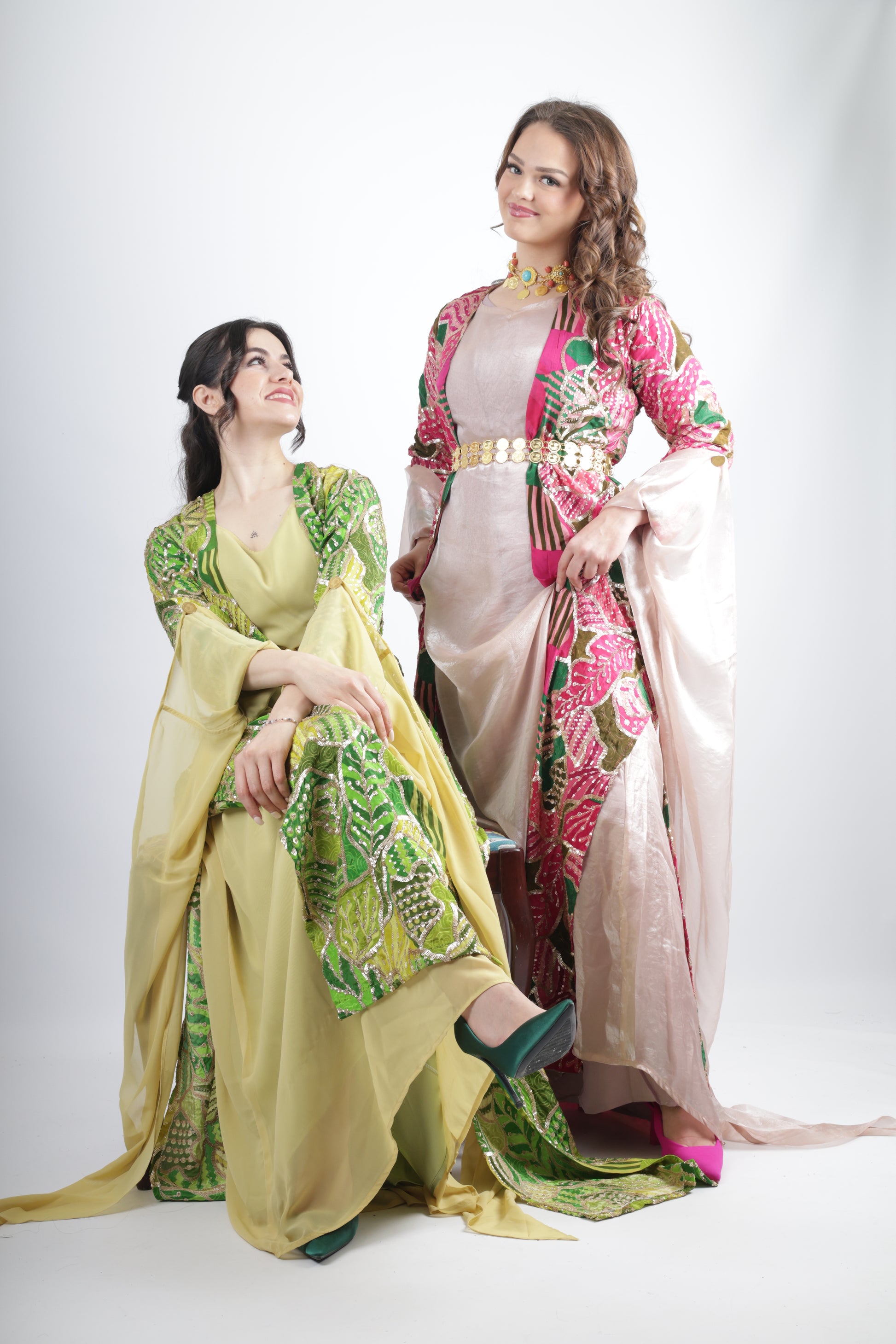 Natrual viscose hand dyed kurdish Dress fabric
