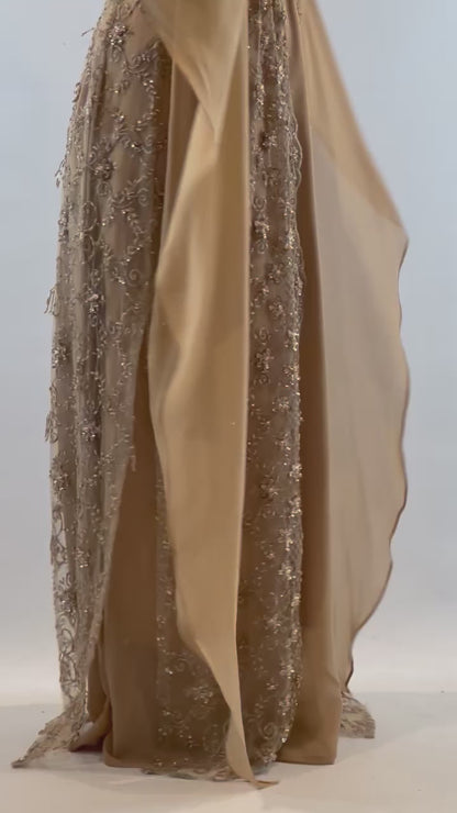 Awaz  Beige Golden 3 items