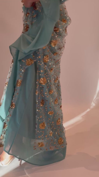 Chro Kurdish Dress light Blue