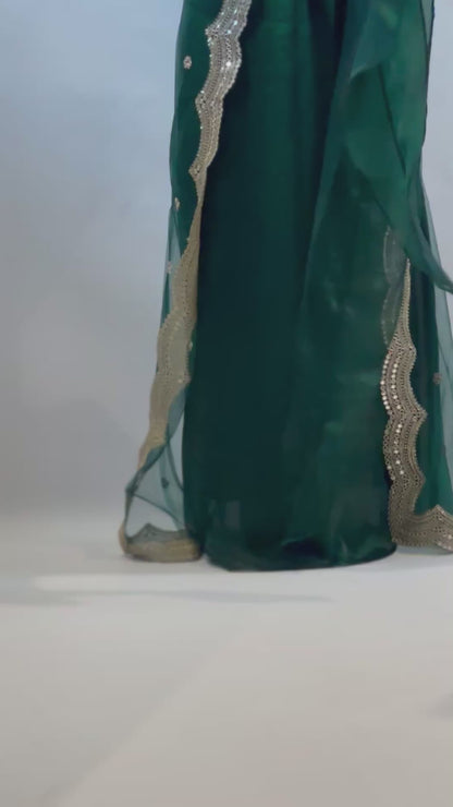 Awêne Kurdish Dress Dark Green