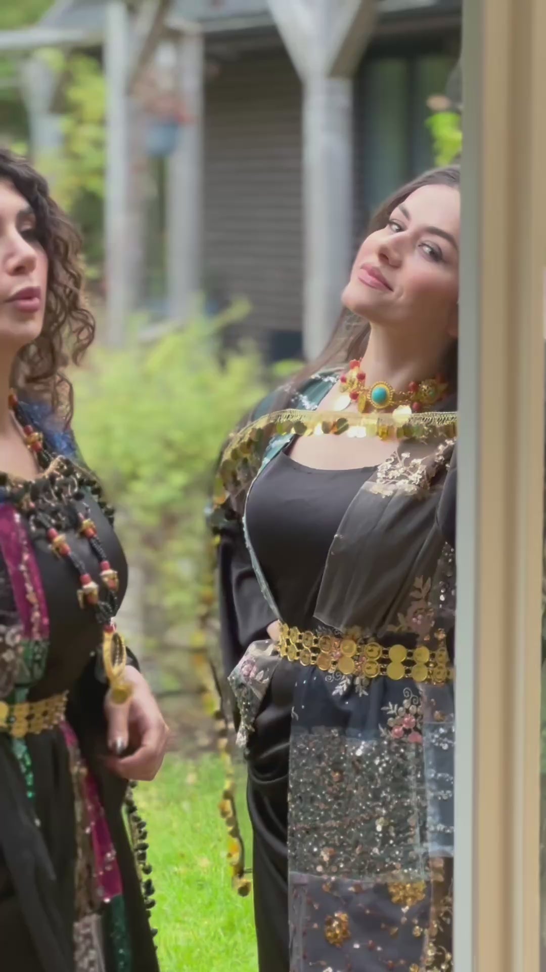 Avesta Kurdish Eco Set – Handcrafted Kawa Caftan with Embroidery