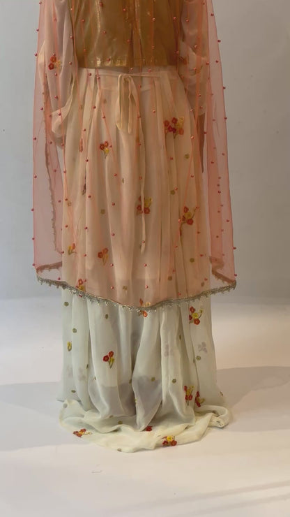 Lavin Orange With  Off white includes 5 items (kopia)
