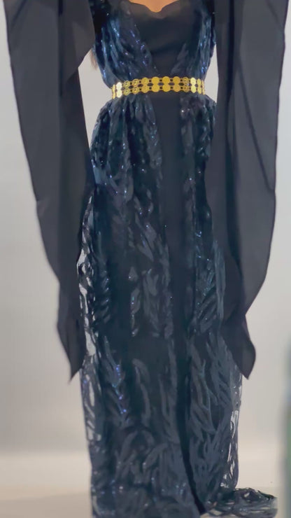 Sozdar Kurdish Dress Navy Blue Badini