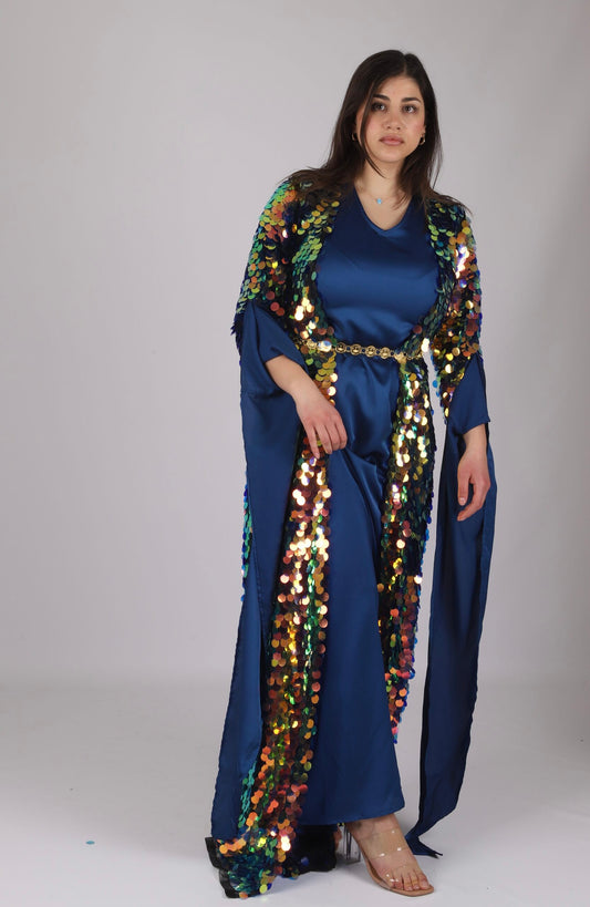 Kurdish Dress Polak Multi Color with Blue  kirasKewsan textile and more Kurdish women, Kurdish clothes, Kurdische kleider